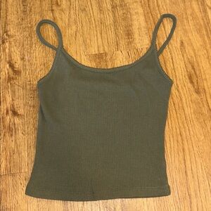 Wild Fable Green Ribbed Camisole